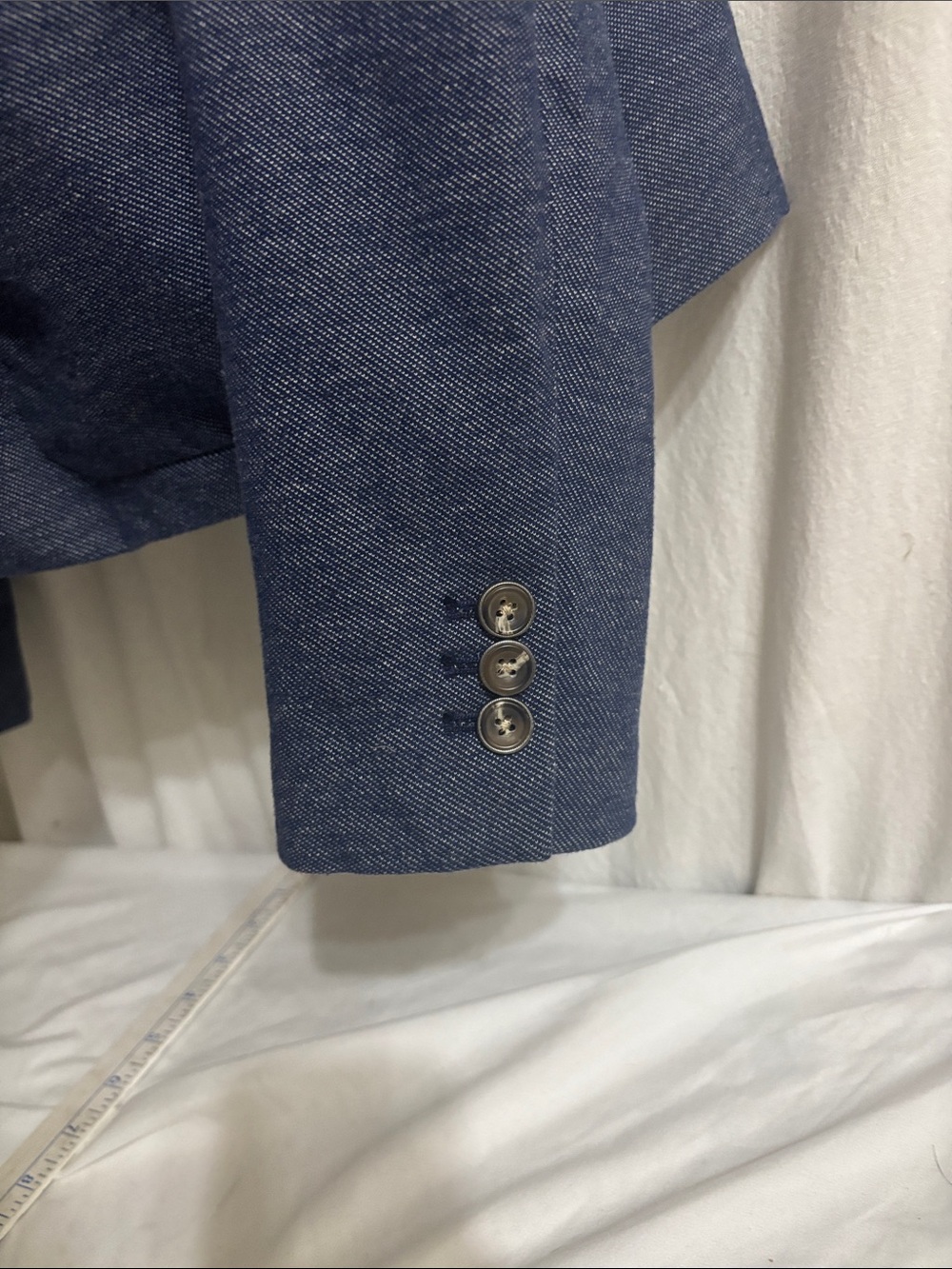 GAP Navy Blue sz14 tall Blazer Jacket office classic pockets career versatile H - Picture 5 of 11